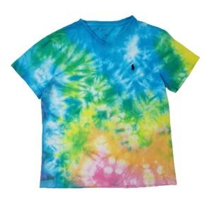 Polo Ralph Lauren Small S V Neck T Shirt Tie Dye Unisex Mens.Polo by Ralph Lau